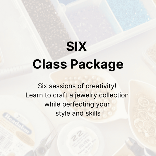 Jewelry Making Class Package – 6-Session Bead & Wire Workshop NYC