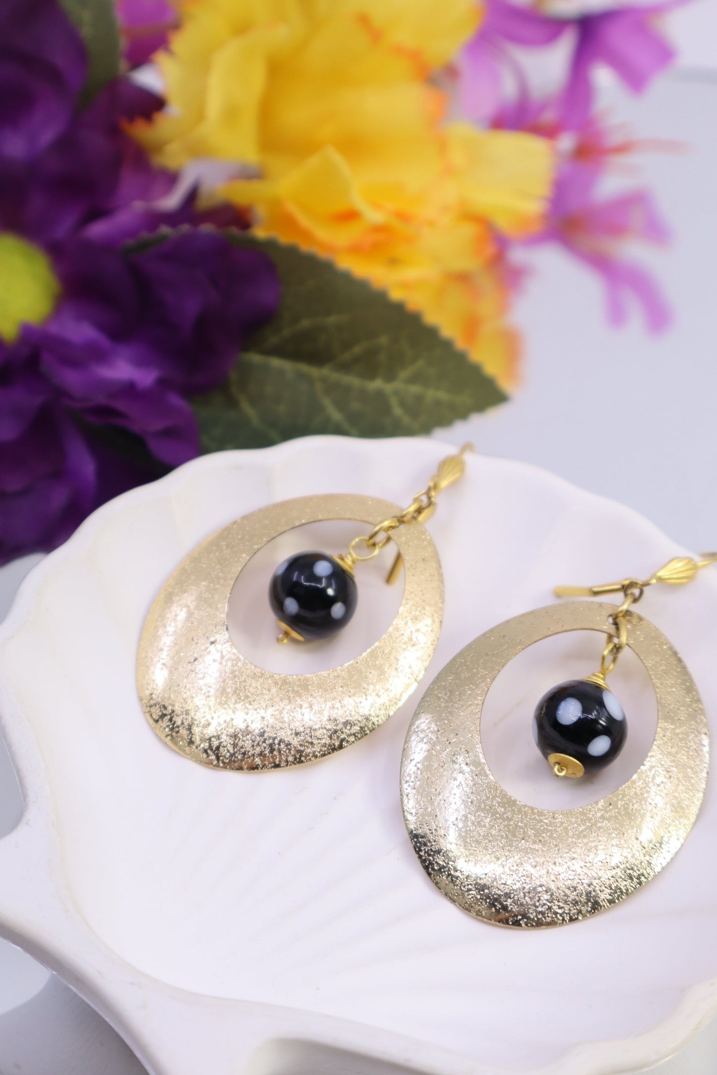 Querida Evil Eye Hoop Earrings – Gold Plated Protection Jewelry