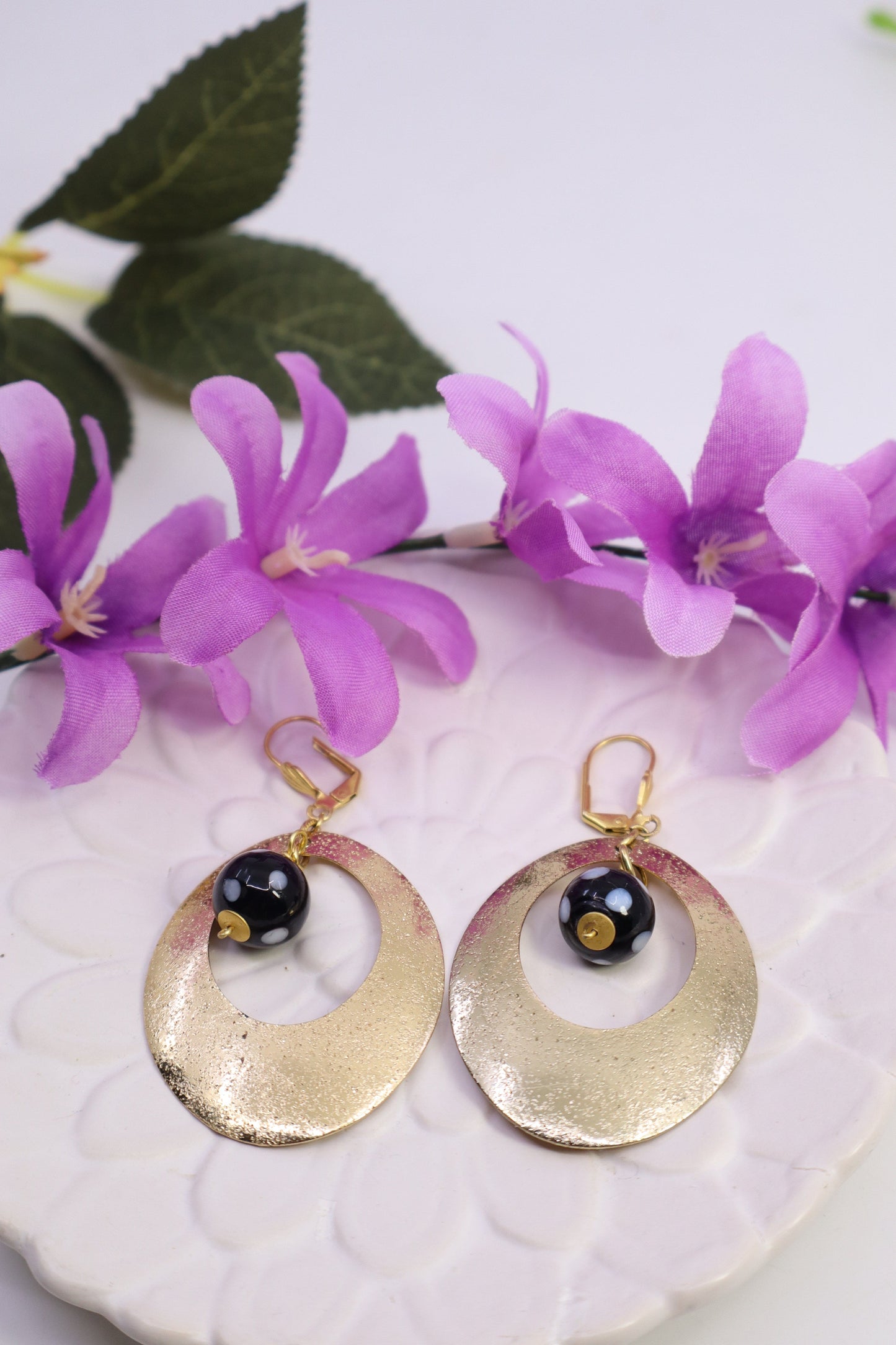 Querida Evil Eye Hoop Earrings – Gold Plated Protection Jewelry