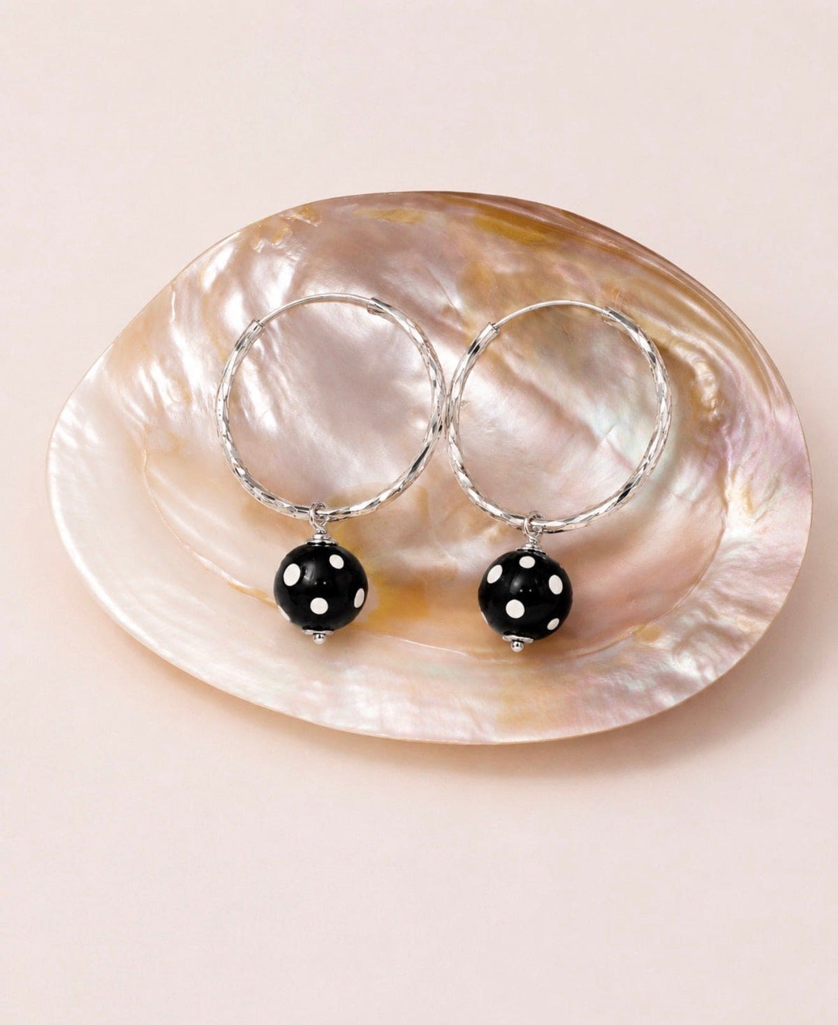 Anilda Hoop Earrings – Conta di Ojo Beads | Handmade Cabo Verde Jewelry