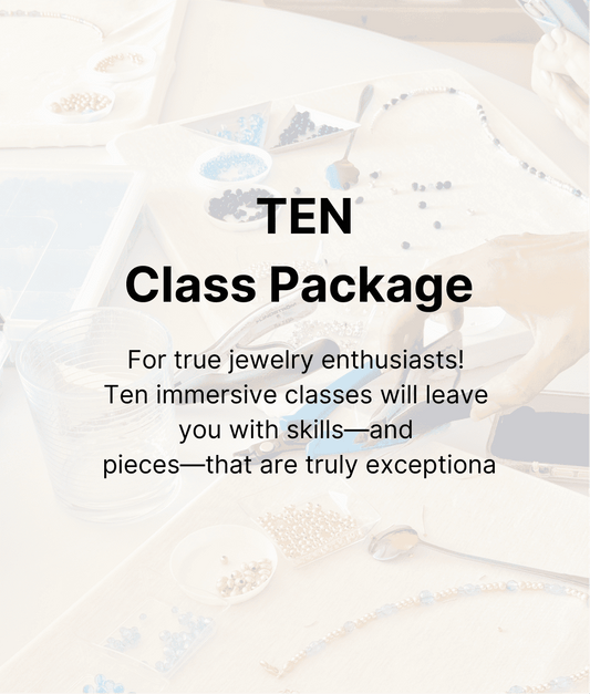 Banner for 10-Class Jewelry Making Package – immersive creative workshops