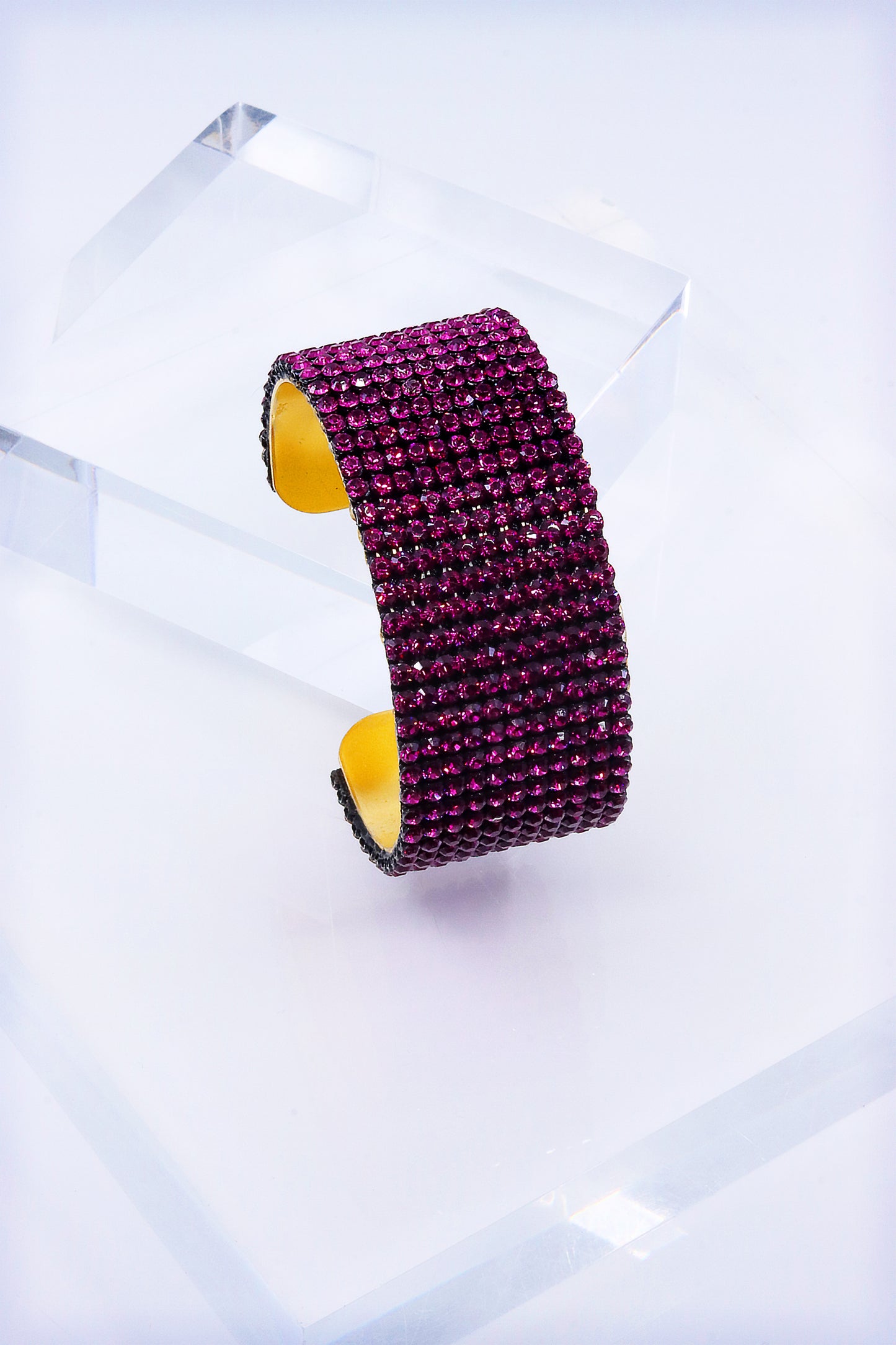 Fuchsia Medium Cuff - Alzerina Jewelry