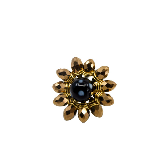 Aurora Ring – Evil Eye Flower Statement Ring