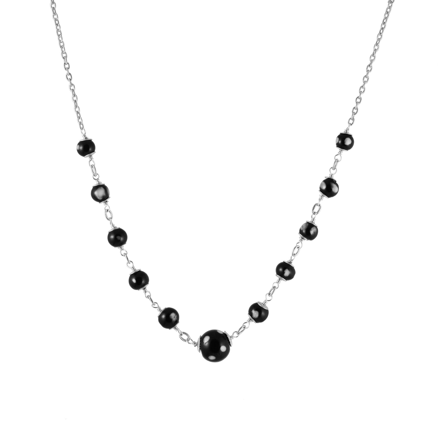 Maezinha Necklace – Gold Chain with Evil Eye Beads