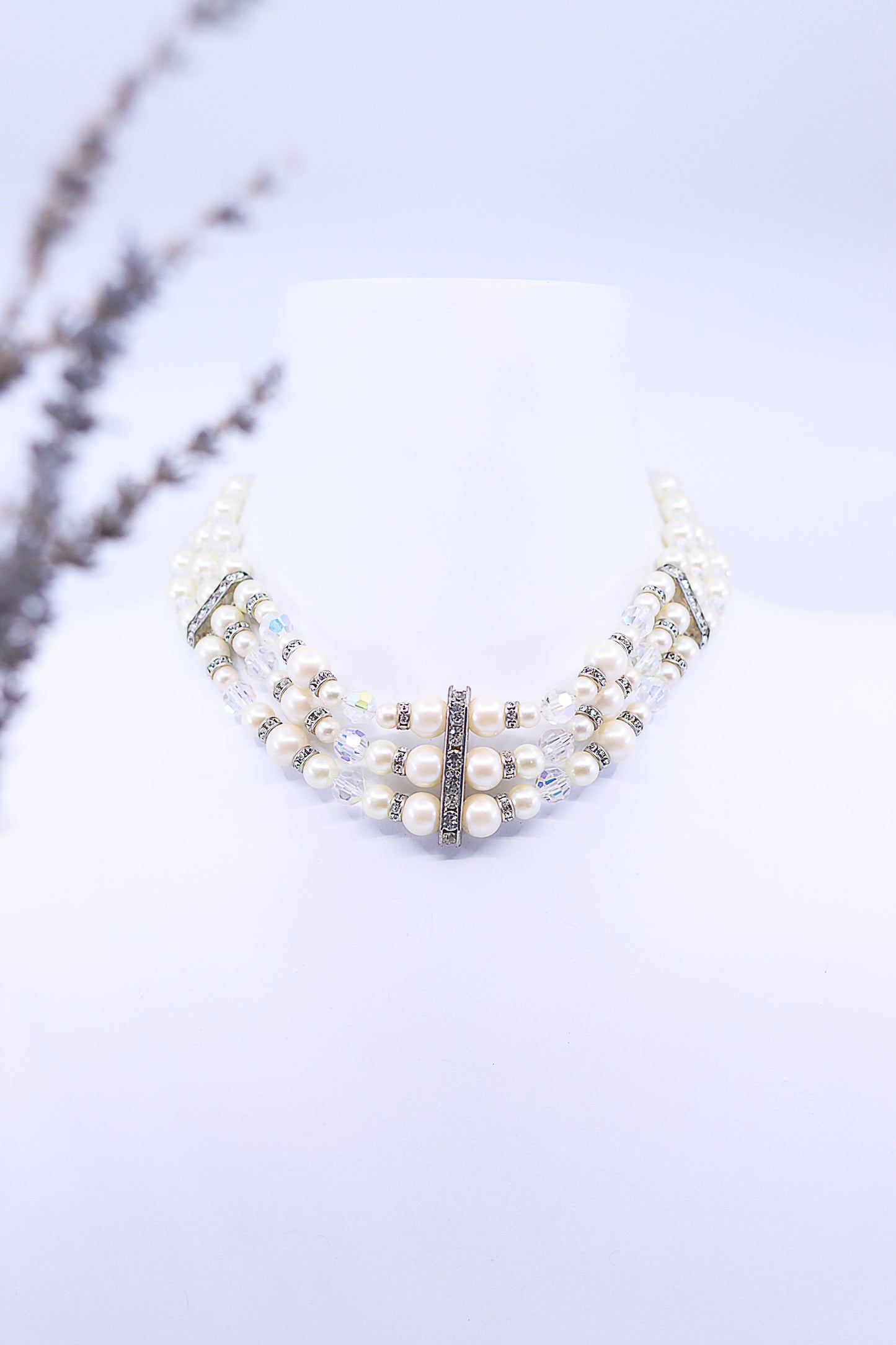 Mother of Pearl Choker - Alzerina Jewelry