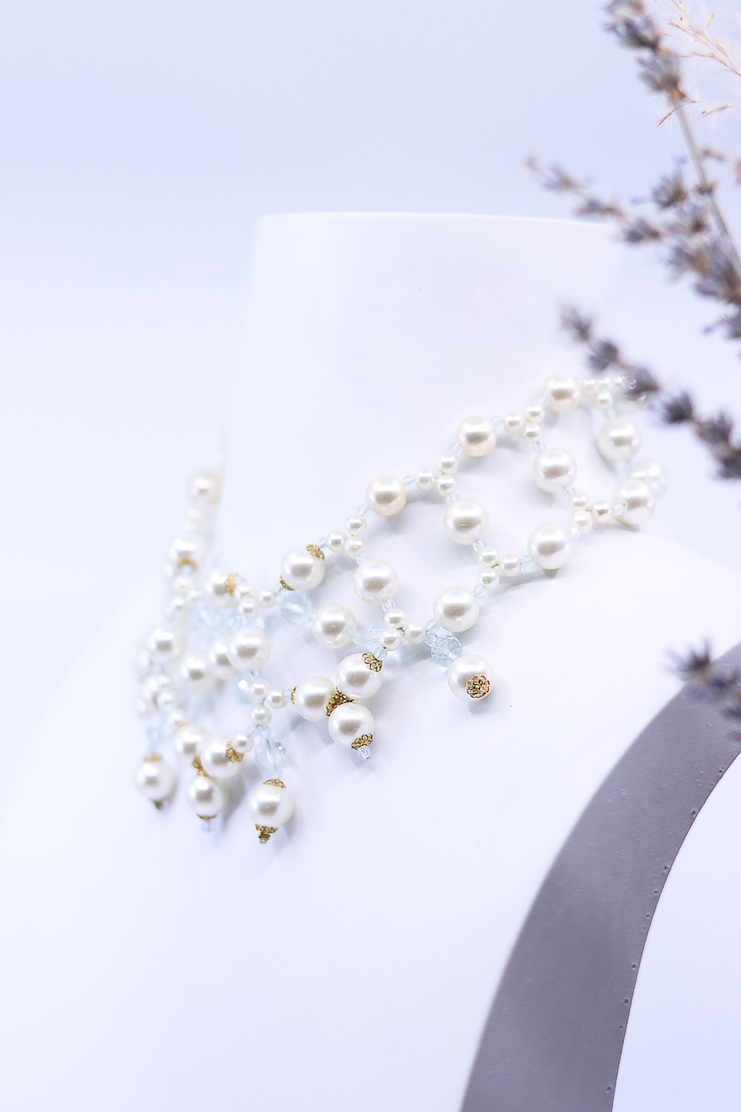 Pearl's Web Necklace - Alzerina Jewelry