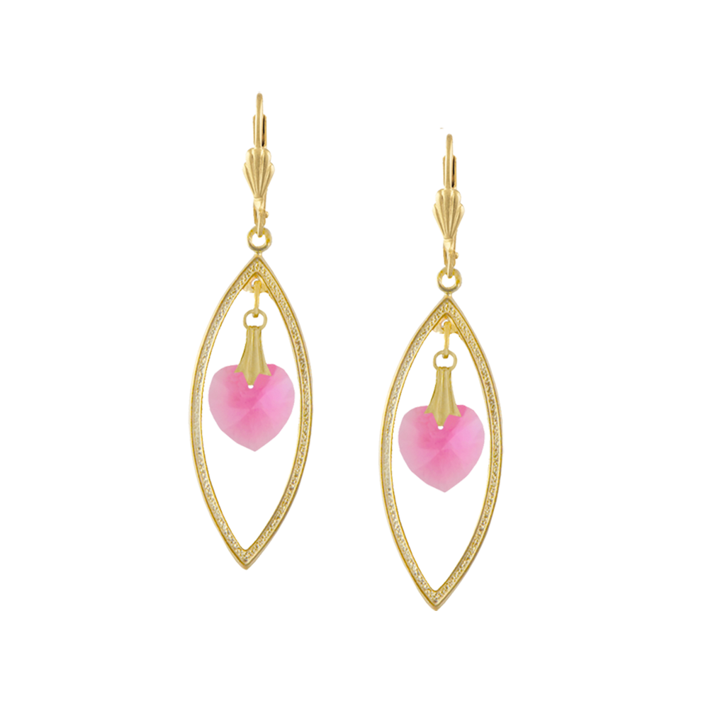 Heart of Gold Earrings - Alzerina Jewelry