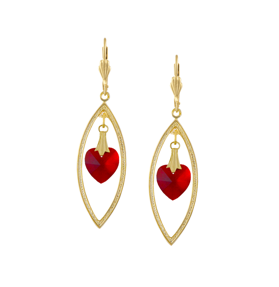 Heart of Gold Earrings - Alzerina Jewelry