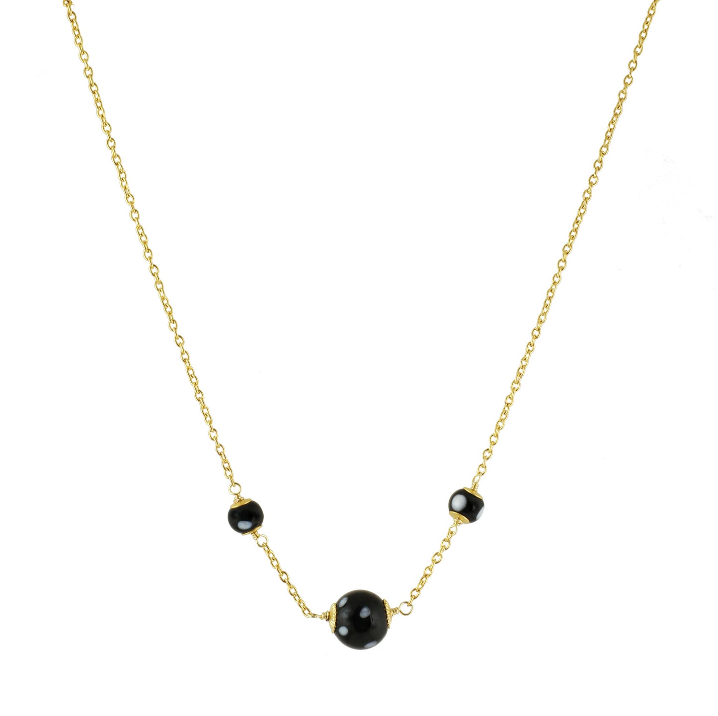 Kriolinha Protection Necklace - Gold-Plated Evil Eye Charm