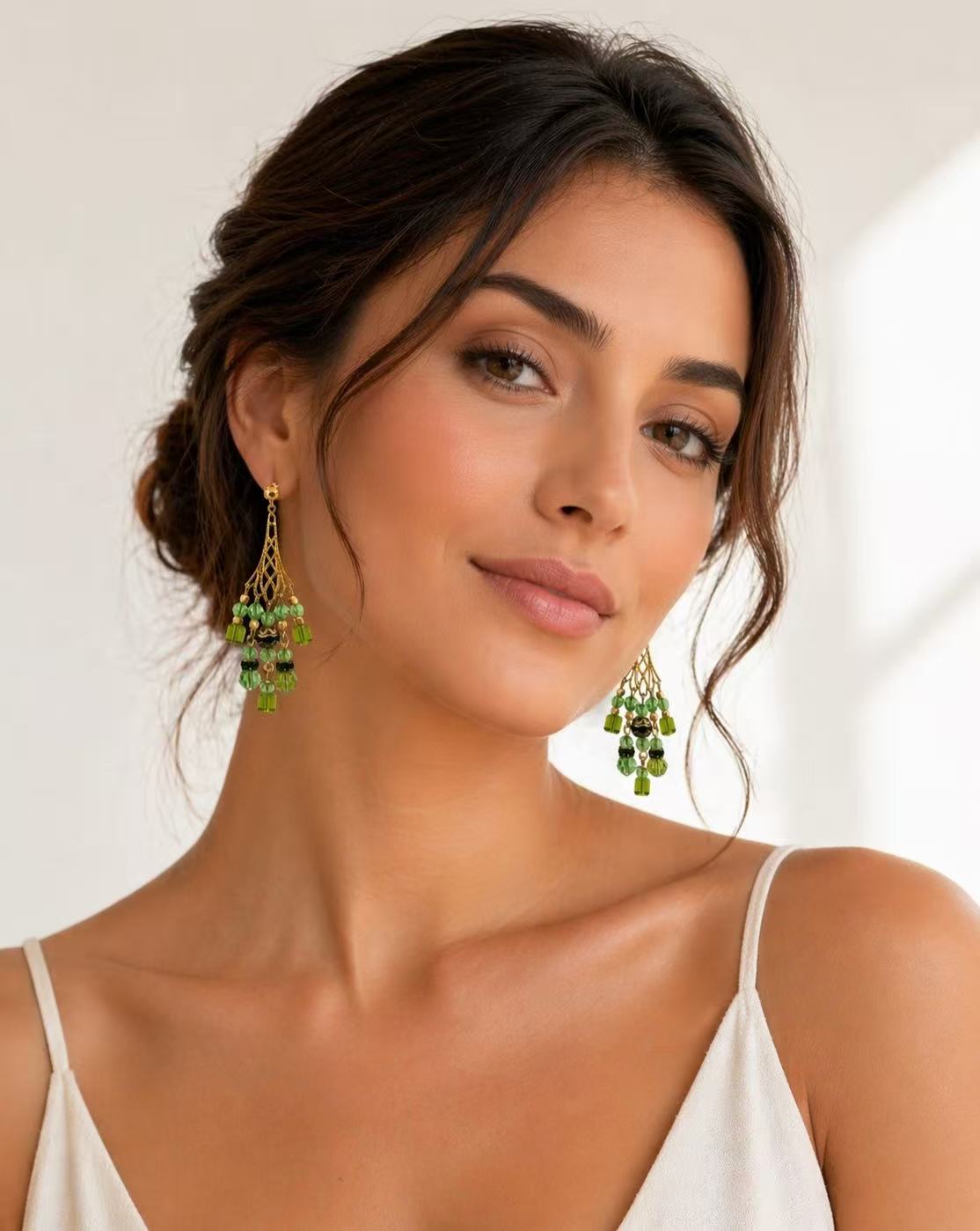 Leafy Chandelier Earrings