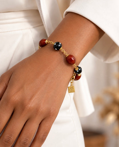 Sonha Bracelet – Handmade Conta Di Ojo Gold Plated Jewelry