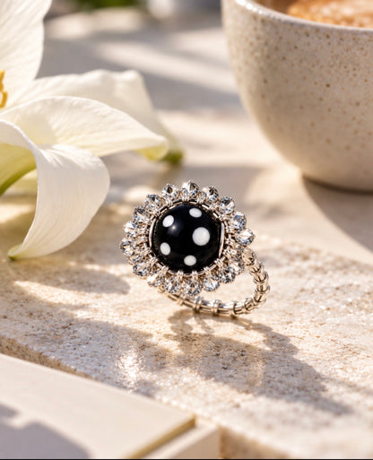 Rosa Ring – Handmade Conta de Ojo Ring | Cabo Verde Believe