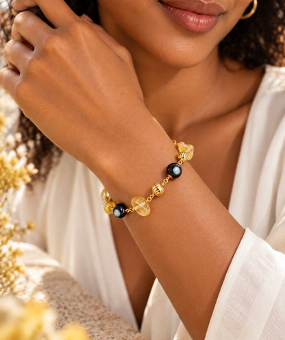Sorte Bracelet – Gold-Plated Wire & Conta Di Ojo Jewelry