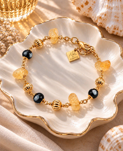 Sorte Bracelet – Gold-Plated Wire & Conta Di Ojo Jewelry