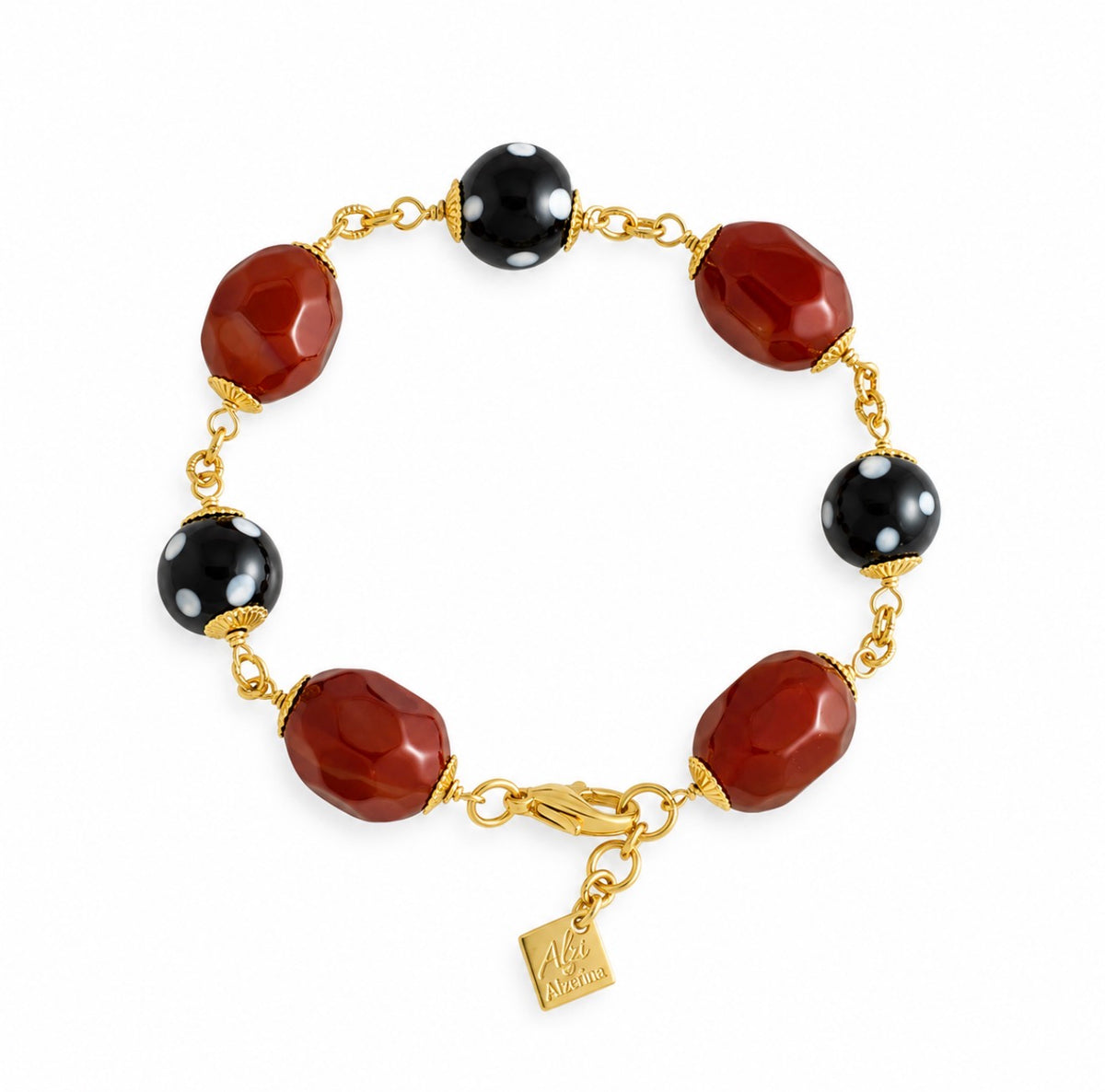 Sonha Bracelet – Handmade Conta Di Ojo Gold Plated Jewelry