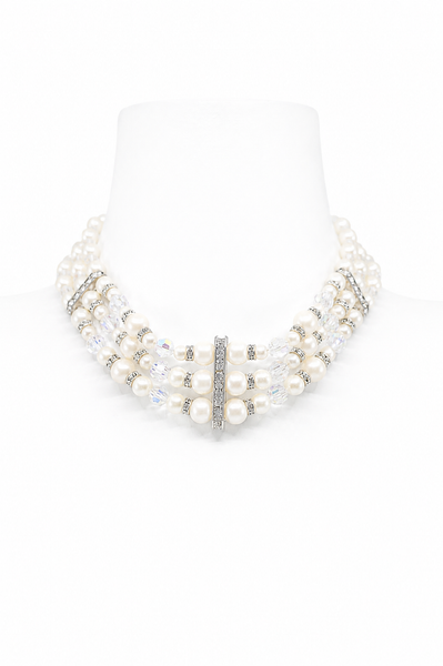 Classic Elegant Bridal Choker | Mother of Pearl Choker | Alzerina