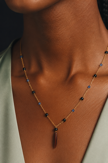 Neta Necklace – Delicate Beaded Evil Eye Protection Necklace