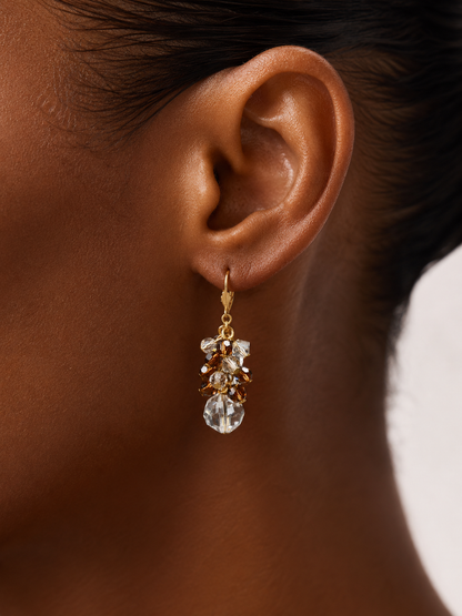 Costa de Caparica Earrings → Amber Wave Earrings