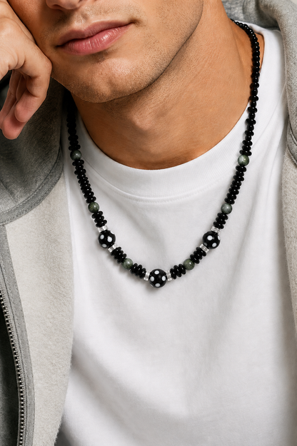 Adarlino Necklace – Black & Jade Unisex Necklace