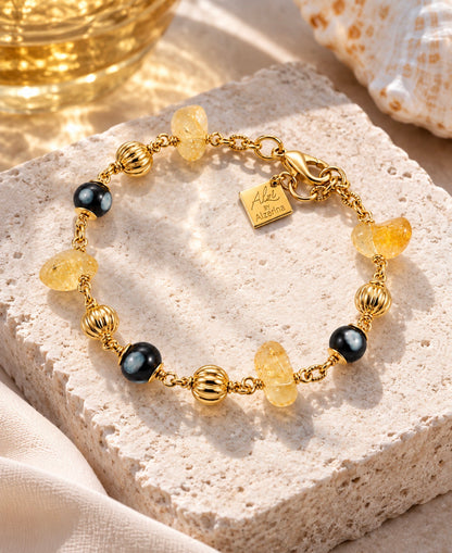 Sorte Bracelet – Gold-Plated Wire & Conta Di Ojo Jewelry
