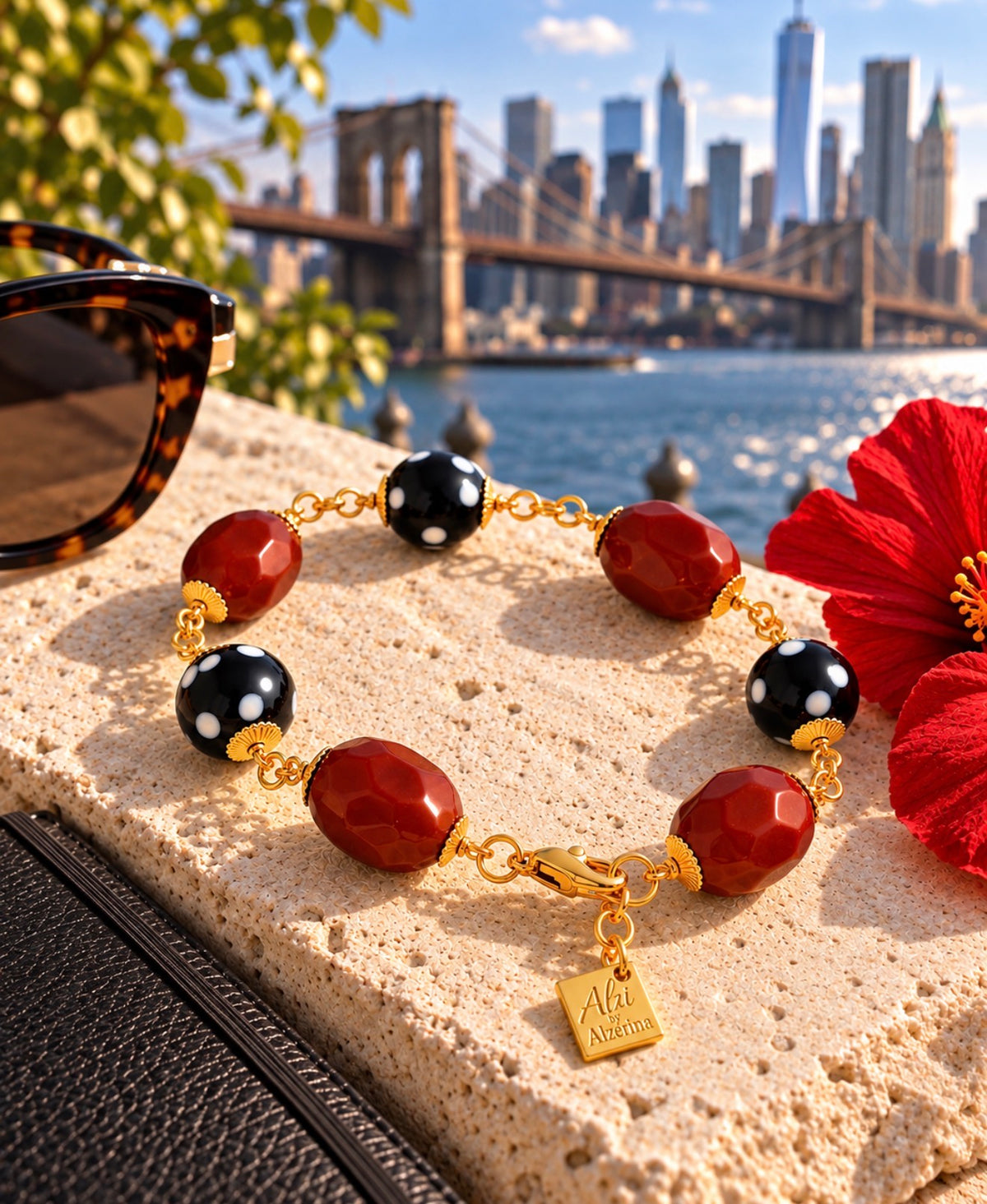 Sonha Bracelet – Handmade Conta Di Ojo Gold Plated Jewelry
