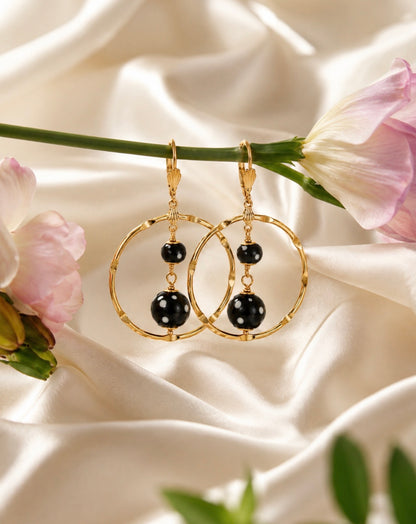 Creola Hoop Earrings – Conta Di Ojo Protection Jewelry Gold plated