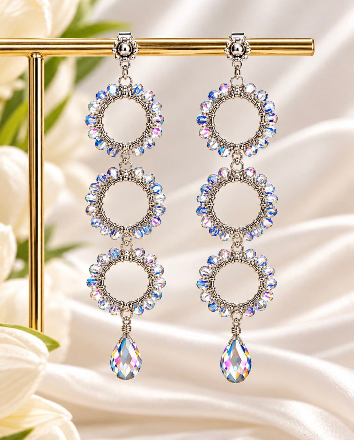 Praia Earrings | Crystal Statement Earrings – Queen Collection