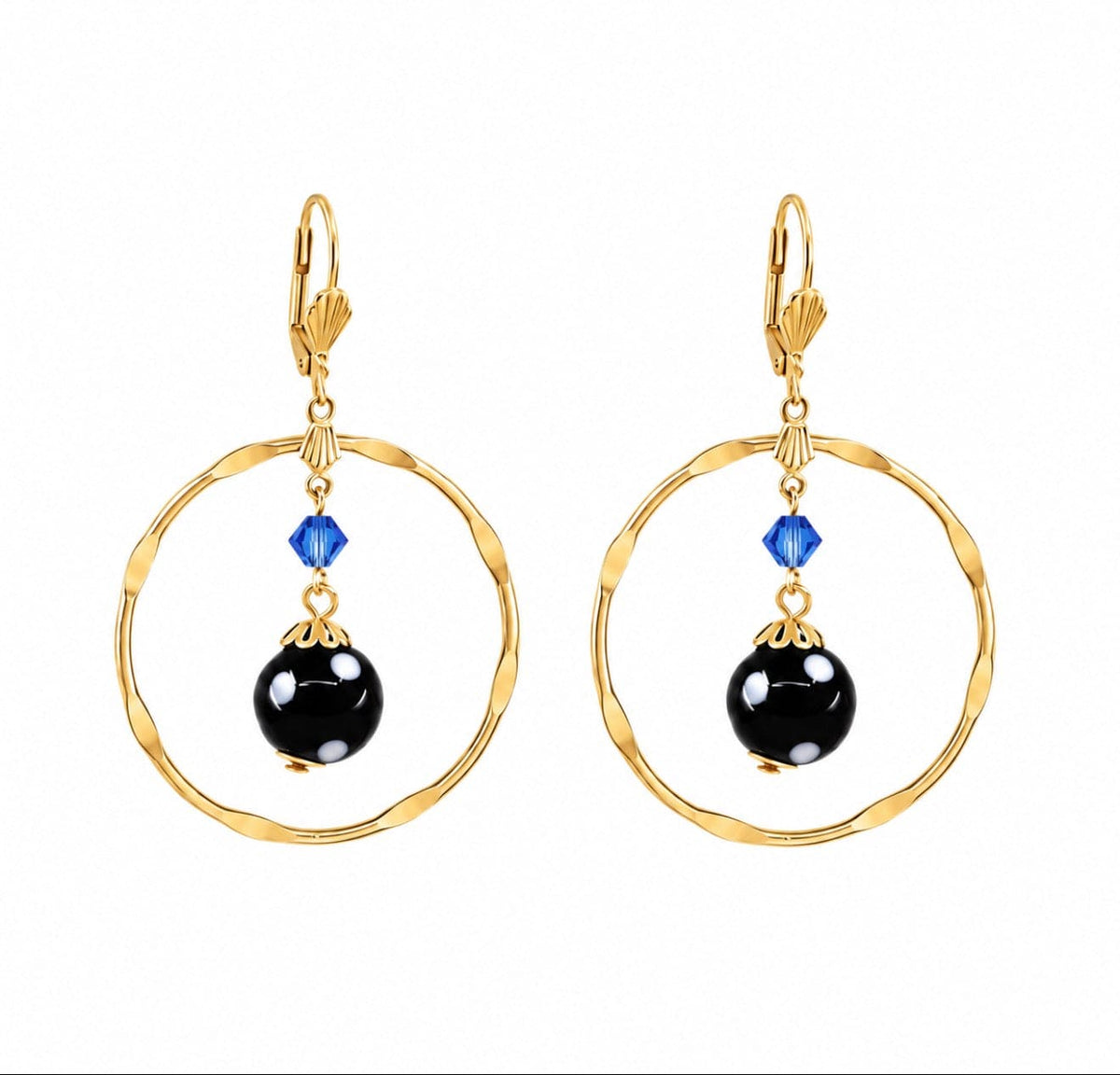 Adore Earrings – Gold-Plated Crystal Drop Earrings