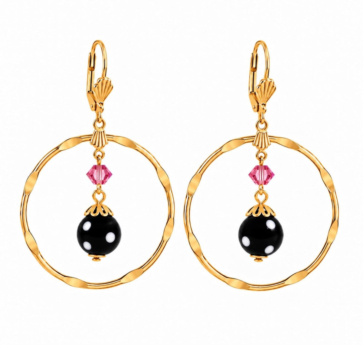 Adore Earrings – Gold-Plated Crystal Drop Earrings