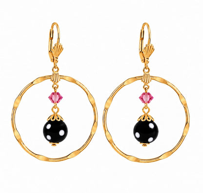 Adore Earrings – Gold-Plated Crystal Drop Earrings