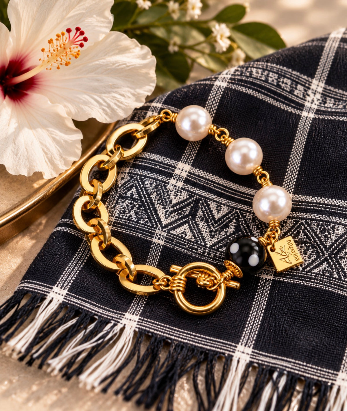 Belinda Pearl Bracelet – Conta Di Ojo Jewelry