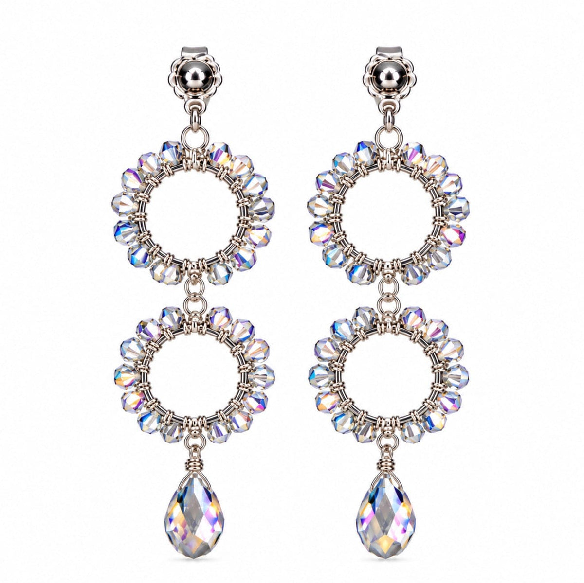 Praia Earrings | Crystal Statement Earrings – Queen Collection