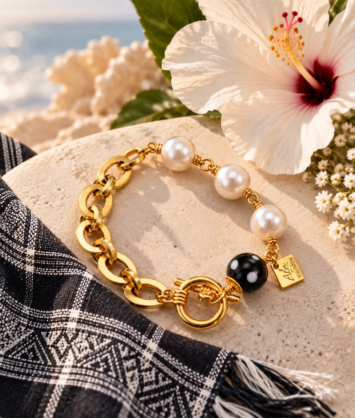 Belinda Pearl Bracelet – Conta Di Ojo Jewelry