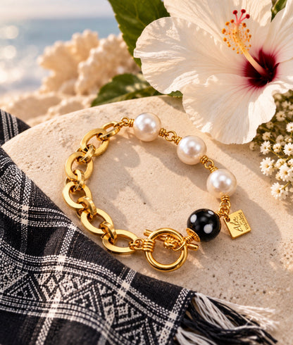 Belinda Pearl Bracelet – Conta Di Ojo Jewelry