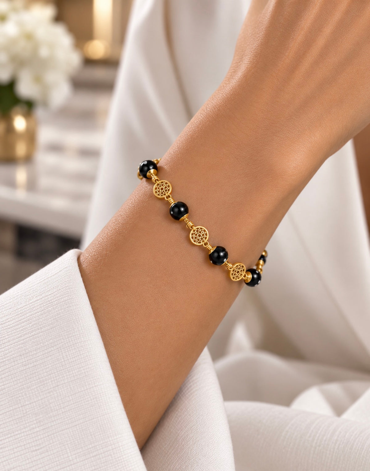 Saudade Bracelet – Handmade Conta de Ojo Beaded Bracelet | Cabo Verde Believe
