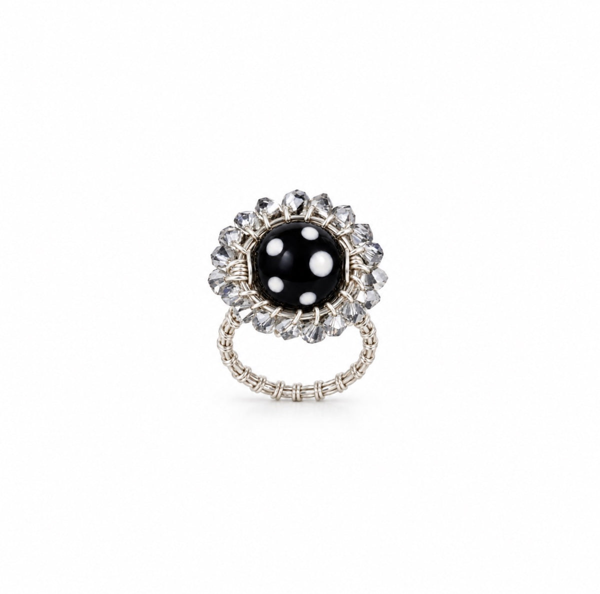 Rosa Ring – Handmade Conta de Ojo Ring | Cabo Verde Believe