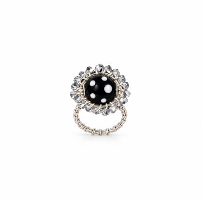 Rosa Ring – Handmade Conta de Ojo Ring | Cabo Verde Believe