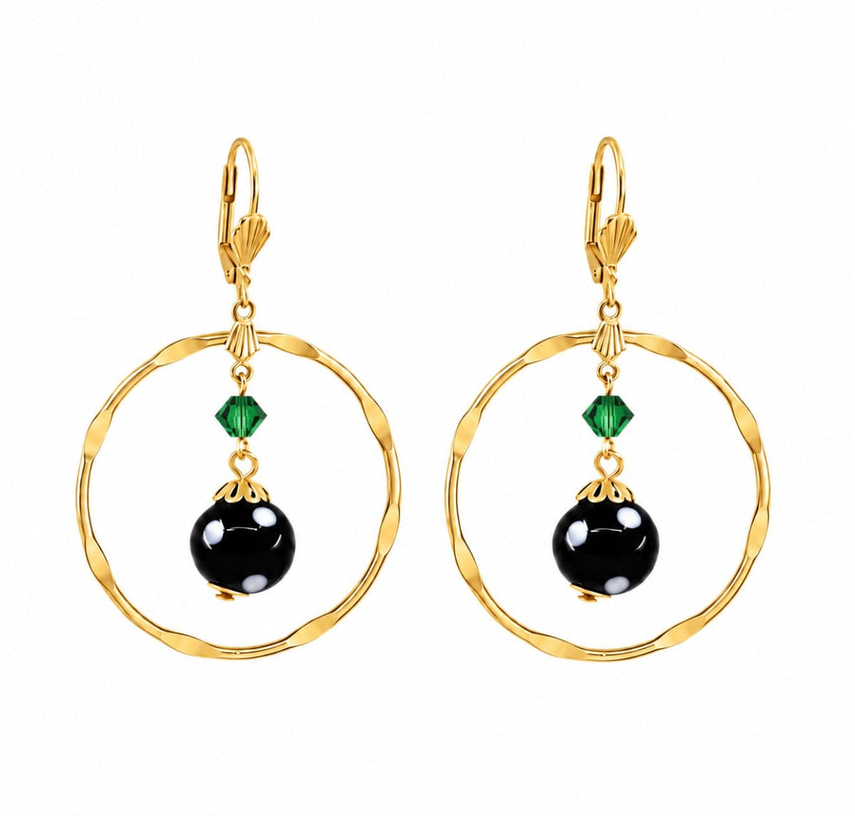 Adore Earrings – Gold-Plated Crystal Drop Earrings
