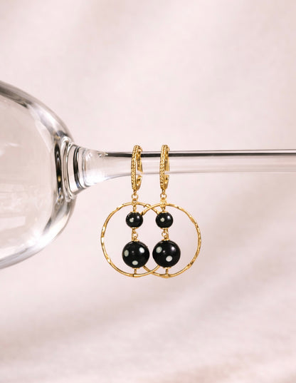 Creola Evil Eye Hoop Earrings – Gold Conta Di Ojo Protection Jewelry