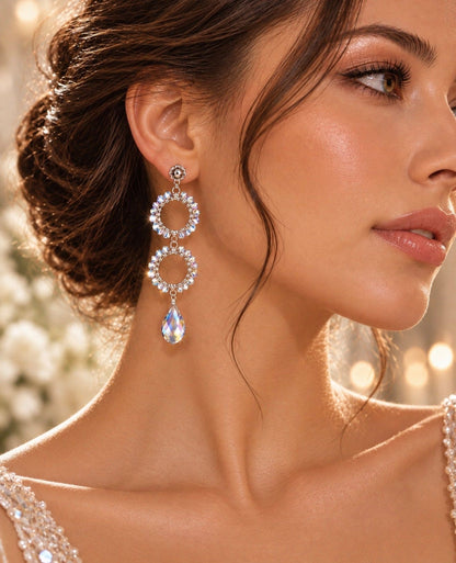 Praia Earrings | Crystal Statement Earrings – Queen Collection