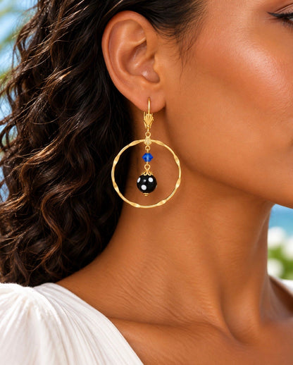 Adore Earrings – Gold-Plated Crystal Drop Earrings