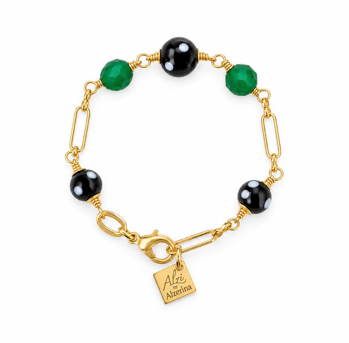 Poderosa Green Crystal Bracelet – Handmade Conta de Ojo Cabo Verde Jewelry