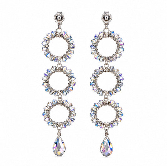 Praia Earrings | Crystal Statement Earrings – Queen Collection