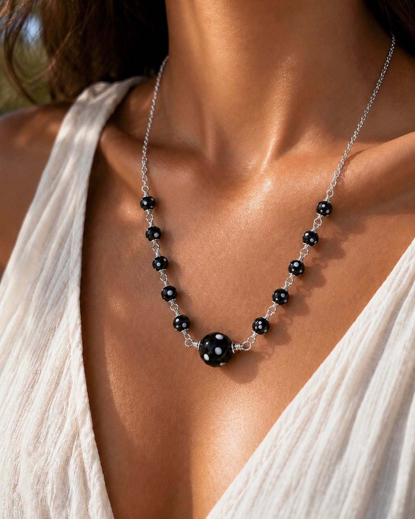Mãezinha Necklace – Conta Di Ojo Protection Necklace | Cabo Verde Inspired Jewelry