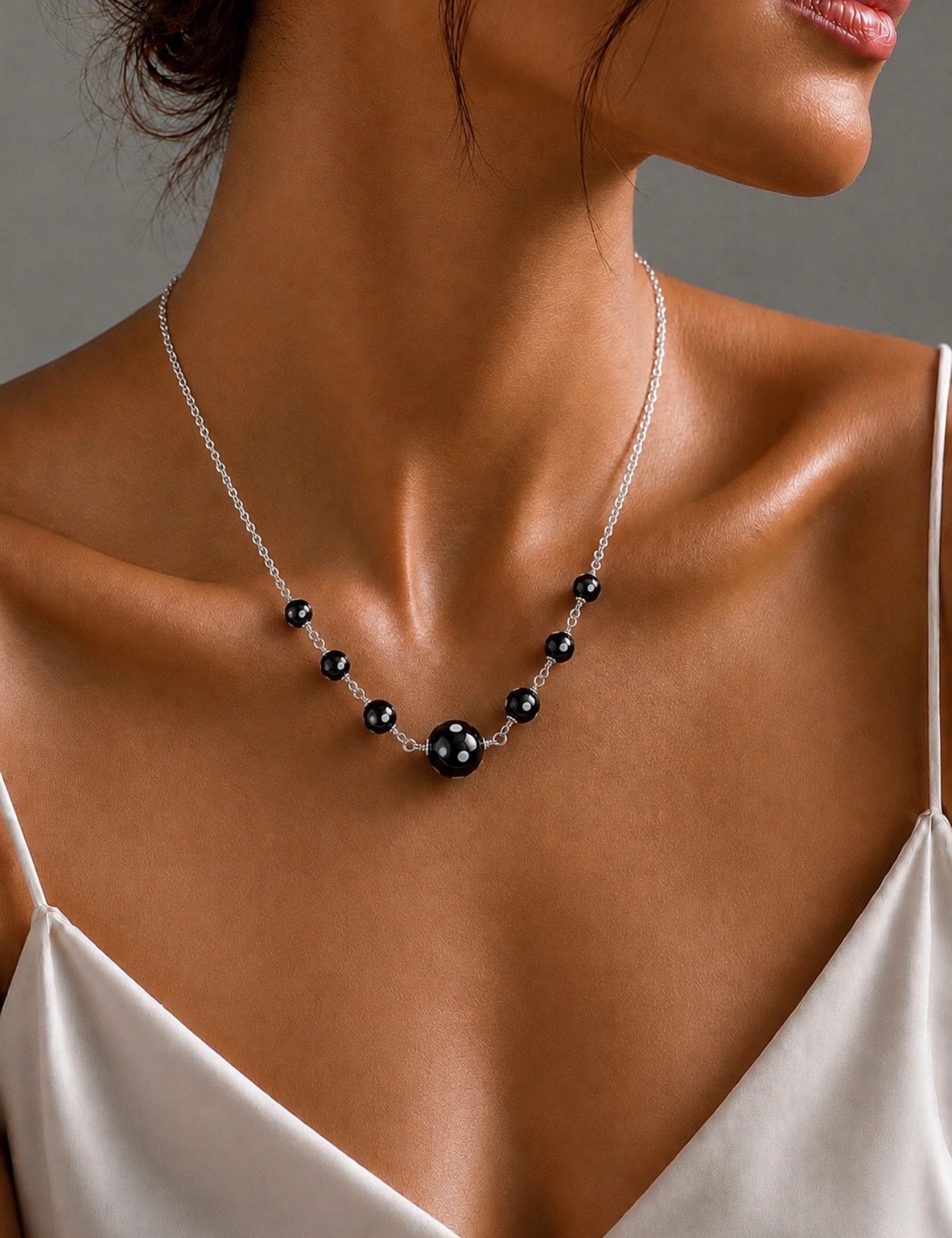 Maninha Necklace Conta Di Ojo Bead Necklace – Gold-Plated Jewelry Honoring Love & Memory