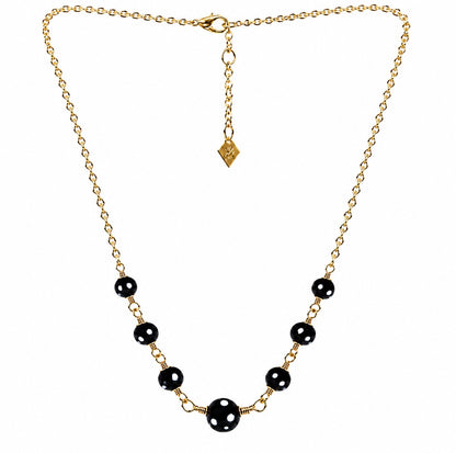 Maninha Necklace Conta Di Ojo Bead Necklace – Gold-Plated Jewelry Honoring Love & Memory