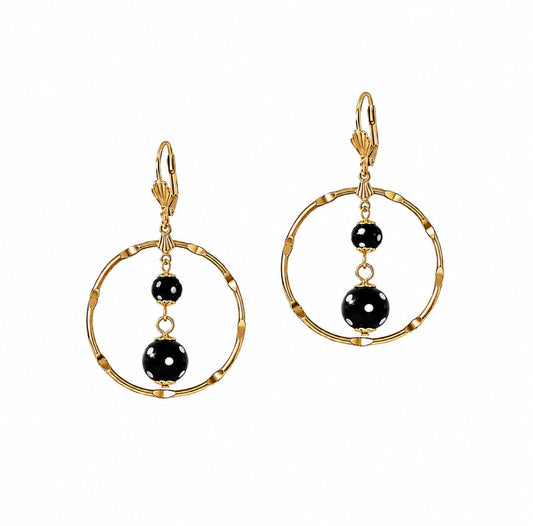 Creola Hoop Earrings – Conta Di Ojo Protection Jewelry Gold plated