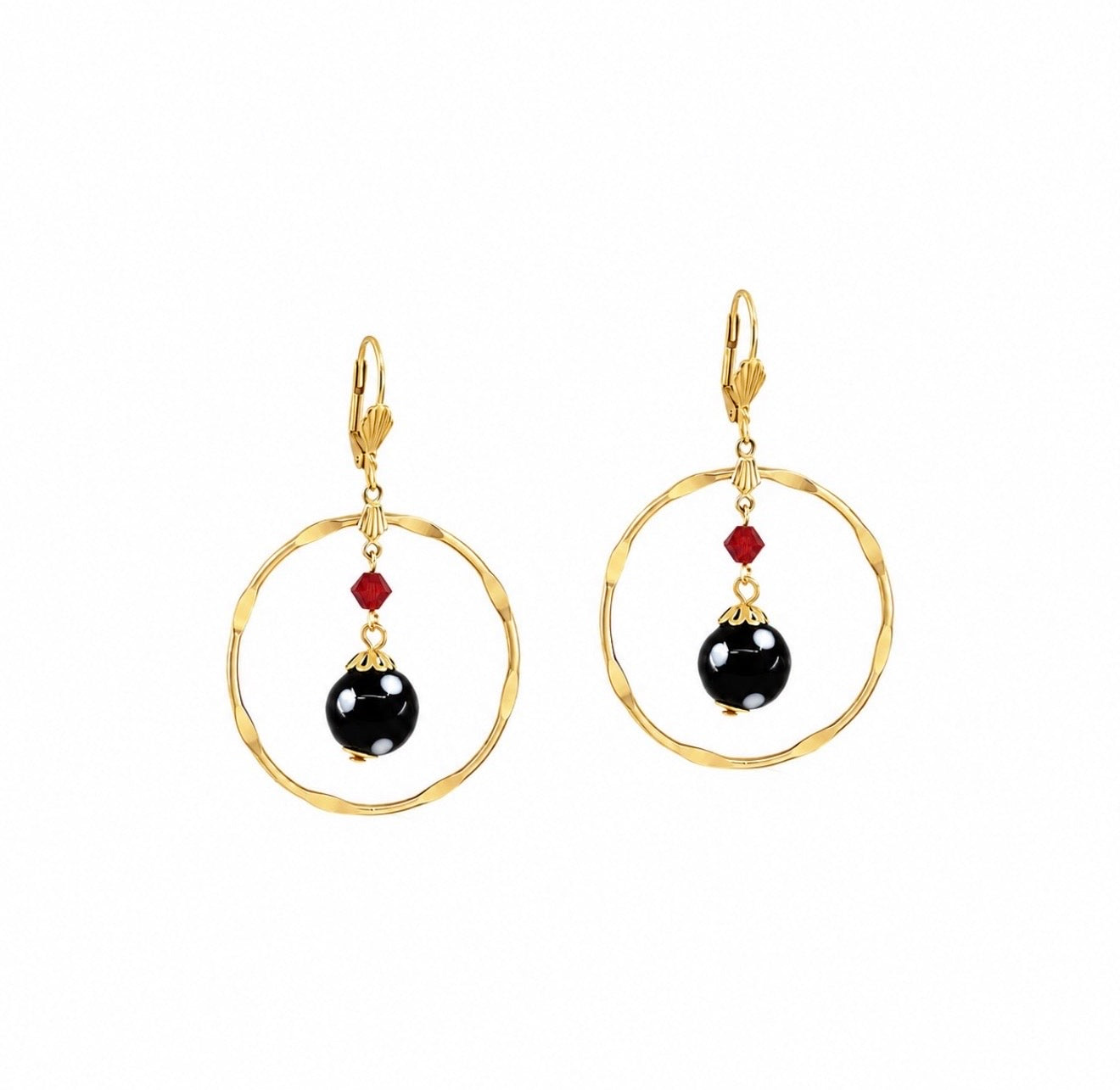 Adore Earrings – Gold-Plated Crystal Drop Earrings