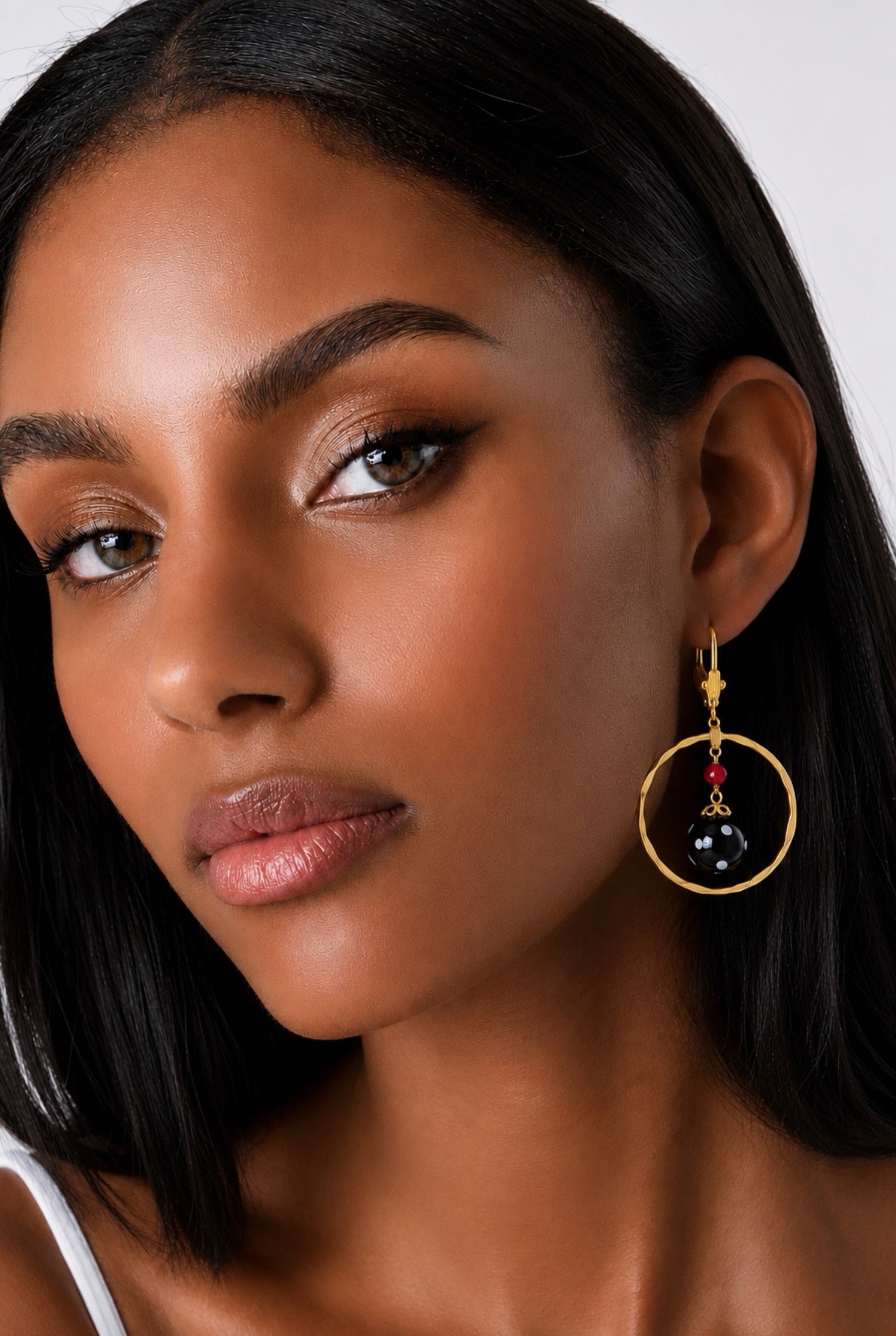 Adore Earrings – Gold-Plated Crystal Drop Earrings