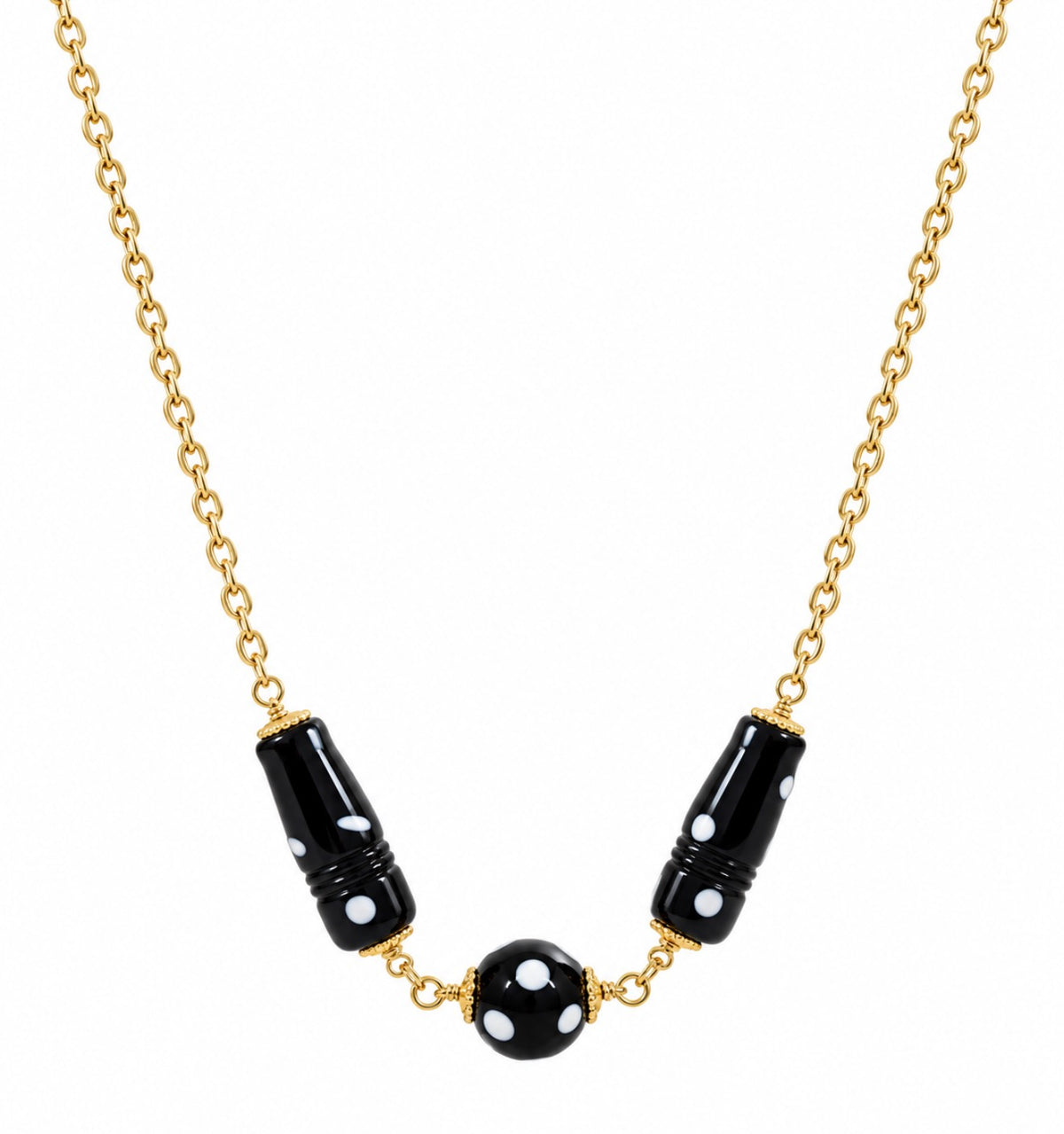 Pombas Necklace – Handmade Cabo Verde Conta di Ojo Bead Necklace